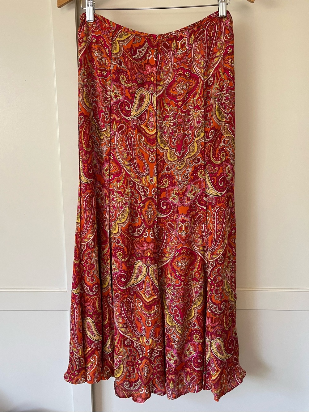 Talbots silk paisley skirt size 6